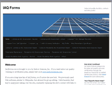 Tablet Screenshot of iaqforms.com